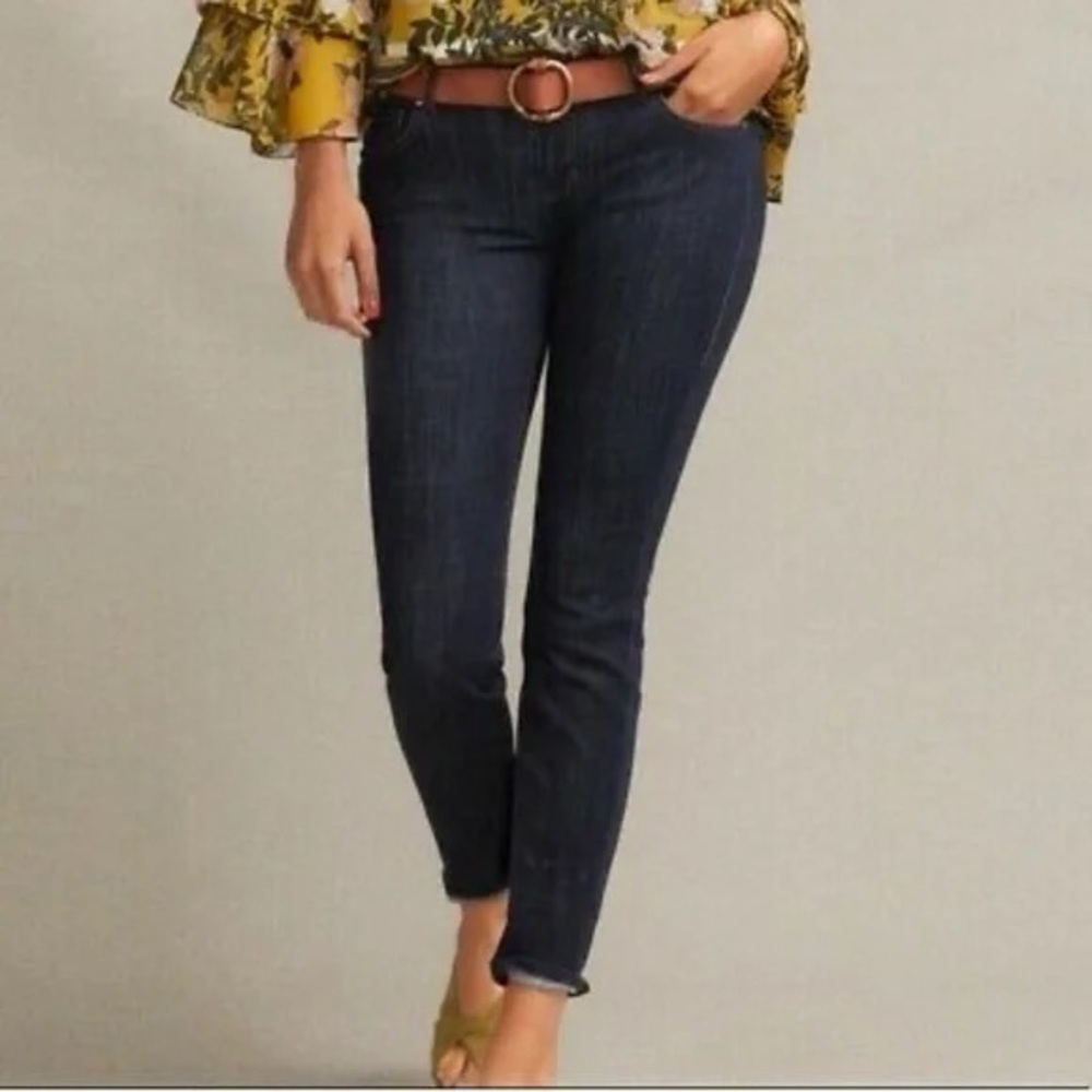 Cabi Rinse Skinny Jeans 6 Mid Rise Dark Wash Denim Stretch Pants